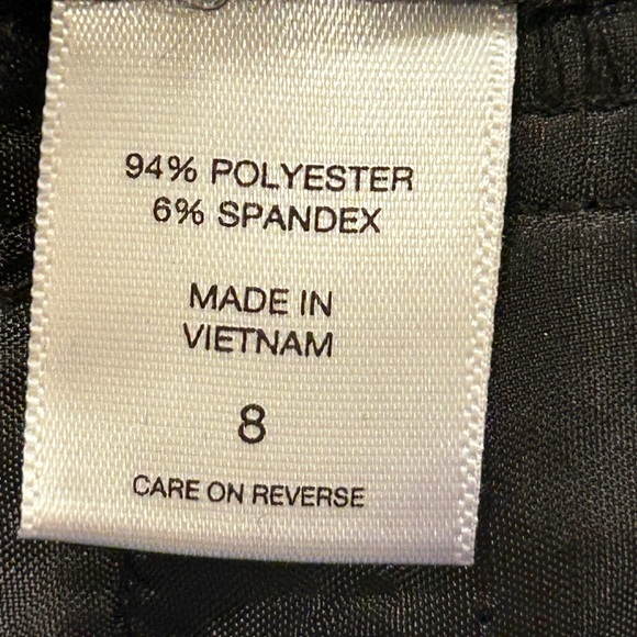 NY&CO Palazzo Pant Black Plaid Metallic 7th Avenue - Picture 11 of 15